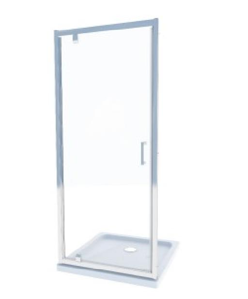 Waterfront NEO Porte Pivotante ref NE641.90 90 CM Chrome-6mm transparent - Waterfront